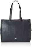 BREE Damen NOLA 14 Schultertasche, Blau (Navy), 14x30x38 cm (B x H x T)