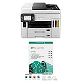 Canon MAXIFY GX7050 MegaTank Multifunktionsdrucker 4in1 (Tintenstrahl, Drucken, Kopie + Microsoft 365 Family | Dow