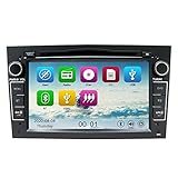 NVGOTEV Auto Audio Stereo Kopfeinheit passt für Opel Vauxhall DVD Player 7 Zoll HD Touchscreen GPS Navigation mit BT Lenkradsteuerung (schwarz)