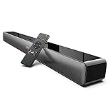 Soundbar für TV Geräte, 2.0 Kanal 100W Lautsprecher mit integriertem Subwoofer Bass, 3D Surround Sound, 9 EQ Modi, unterstützt Bluetooth 5.0, HDMI ARC, Optisch, AUX, USB-ODINE IV