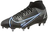 Nike Unisex Mercurial Superfly 8 Academy SG-Pro AC Fussballschuh, Black/Black-Iron Grey, 40.5 EU