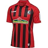 hummel Fußball Herren SC Freiburg SCF Home Trikot 2019 2020 Heimtrikot rot schwarz Gr XS