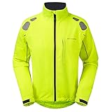 Ettore Wasserdichte Atmungsaktive Herren Fahrradjacke Hohe Sichtbarkeit Hi-Vis - Gelb - Night Eagle II - S