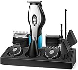 ngruama8 Haarspange Haarschneider Elektro-Clipper Professionelle Multifunktions-Haarschneider Akku-Haarschneider Bartschneider Kit, Mann-Elektrorasierer F