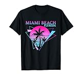 Miami Beach - Retro 80s Aesthetic Vaporwave Synthwave T-S