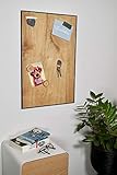 Magnettafel Echt Holz Eiche (Magnetwand+Kreidetafel+Pinnwand+Memoboard) verschiedene Größen 20x80cm, 30x60cm, 40x60cm, 80x60cm, 120x60cm (80 x 61cm)
