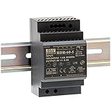 Mean Well DIN-Schienen-Netzteil, 60 W, 24 V, 2,5 A, MeanWell HDR-60-24, Panel-Montag