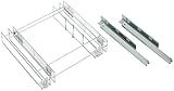 Emuca 8354011 Ausziehbarer Flaschenhalter mit Softclosing für Küchenmöbel 150mm in S