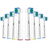 REDTRON Aufsteckbürsten für Oral B 8er, Elektrische Zahnbürsten-Ersatzköpfe für Precision Clean, Zahnbürstenköpfe kompatibel mit Pro1000 Pro3000 Pro5000 Pro7000