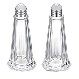 Westmark Salz- und Pfefferstreuer-Set, 2-tlg., Fassungsvermögen: je 40 ml, Glas/Rostfreier Edelstahl, New York, Silber/Transparent, 65262270