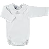 babidu Unisex Baby Body C.Polo Pique, Weiß, 36 M