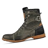 BULLBOXER Herren 869K85850ABLCK Schnürboots Glattleder profilierte Laufsohle, Groesse 40,