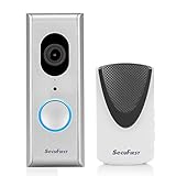 SecuFirst Video Türklingel mit Kamera, Video Doorbell mit 16GB Speicherkarte,1080P Überwachungskamera ,Keine versteckten Kosten Türklingelkamera-DID701S