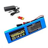 FJYDM Elektrische Fahrradbatterie 36V 10AH E-Bike Akku Lithium-Ionen-Akku Mit BMS-Schutzplatine, Elektrischer E-Bike Akku Für 200W 350W 500W F
