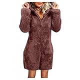 GFGHH Damen Jumpsuit Fleece Einteiler Overall Anzug Flauschig Jumpsuit flauschig und kuschelig weich warm Ganzkörperanzug Pyjama Kurz Schlafanzug Trainingsanzug Hausanzug Mit Kapuze W