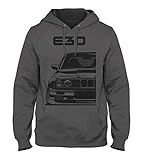 1/4 Mile Kult E30 M3 Herren Kapuzenpullover #1957 (XL, Dunkelgrau)