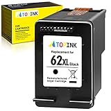 ATOPINK 62 XL Wiederaufbereitete Tintenpatrone als Ersatz für HP 62XL (1 Schwarz) für OfficeJet 250 200 5740 5742 Envy 7640 5540 5640 5646 5544 5545 5660 5548 5547 5541 5542 5543 5546 5549 Druck
