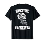 Wikinger Runen mit dem Motiv See you in Valhalla T-S