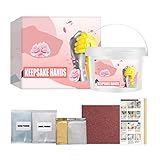 Luckxing 3D Handabdruck Set Andenken Handguss Kit Jahrestag Geschenk für Sie Valentinstag oder Weihnachten Handabdruck Set, Kinder DIY