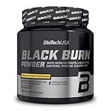 BioTechUSA Black Burn Getränkepulver mit Pflanzenextrakten, L-Carnitin, Cholin, Inozitol, CLA, HCA, Aminosäuren, Vitaminen und Mineralstoffen beziehungsweise, 210 g,