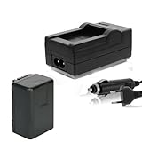 Nahas-Shop Akku + Ladegerät für Panasonic HC-V180 V270 V380 V510 V727 V777 V757 (mit Infochip/Restlaufanzeige) - 1900