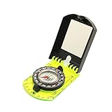 Kompass Maßstab Mapline Machthaber Spiegel Kompass Multifunktionale Navigation Kompass Mit Flip Für Den Außenwanderern Camping Survival Leitwerkzeug (schwarz)