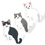 MIKA Möbel Animal Friends Haken Set aus 3 dekorativen selbstklebenden Wandhaken mit 300g Tragfähigk