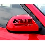 MYlnb Auto Rückspiegel Aufkleber, Für Mitsubishi Ralliart Lancer EX ASX Colt Wettbewerb Delica Eclipse Evolution X Galant O