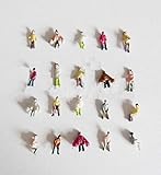 100 x Modell Stehende Sitzende Figuren Menschen Handbemalt 1:200 Spur Z