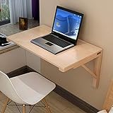 WYZQ Massivholz-Wandhängetisch Klapptisch Computertischgröße optional Klapptisch (Größe: 60 * 40cm),Möb