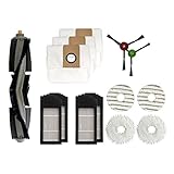 MOONIIGHT XDH Staubbeutelfilter Hauptseitenbürste Wischtuch kompatibel mit Ecovacs Deebot X1 Turbo/OMNI Roboterstaubsauger, Zubehörteile (Farbe: Grün)
