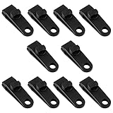 PROGARMENTS 10 Stück Tarp Clips Set, Planenklammern Wiederverwendbarer Hochleistungs-Linoleumclip für Zelt-, Boots-, Abdeckp