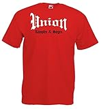 Union Herren T-Shirt kämpfen und Siegen Shirt S-XXXL Rot L