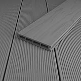 blumfeldt Pantheon Solid Ground Pavillondielen Boden Unterlage Dielen Terrassendielen, Zubehör, Klicksystem, WPC-Dielen: 60% Holz, 40% Kunststoff, Größe: 3 x 0, 015 x 6 m (BxHxT), hellg