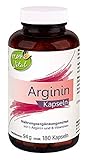Kopp Vital Arginin Kapseln | 94g | 180 vegetarische Kapseln | B-Vitaminen | Folsäure | L-Arginin | Aminosäur | Bioverfügbark