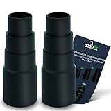 STÖBFIX Schlauchadapter [2 Stück] - Staubsaugeradapter Reduzierstück universal anwendbar (z.B. geeignet für Bosch, Makita, Kärcher) - Absaugadapter für saubere Arb