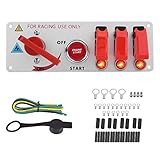 HGY Start Panel Engine,12V Racing Car Ignition Switch Panel Engine Start Push Button Togg