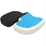 ESGT Auto U-Form Sitzkissen Gel Neu Reise Atmungsaktives Sitzkissen Steißbein Orthopädischer Memory Foam U Sitz Massagestuhl Kissenauflag