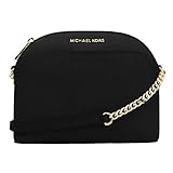 Michael Kors Umhängetasche Emmy Saffiano, aus Leder, mittelgroß, Schwarz (Schwarzes Saffiano), Einheitsgröß
