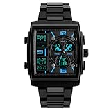 Herren Armbanduhr | Luotuo Junge Militär Gummi Taktische LED Digitaluhr Sport wasserdicht Analog Quarzuhr Rechteck Zifferblatt PU Uhrenarmbänder Geschäft Sport Freizeit Watch W