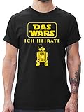 JGA Junggesellenabschied Männer - Das Wars JGA Ich Heirate - M - Schwarz - junggesellenabschied männer Tshirt - L190 - Tshirt Herren und Männer T-S