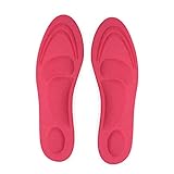 sunnyflowk 1 Paar weiche 4D Unisex Memory-Schaum-Massageschuh-Einlegesohlen Laufen Fußpflege Linderung Schmerzen Einlegesohlen Pads für Sport L