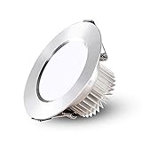 YXLMAONY Arbeitslicht LED Einbauleuchten Spotlights 3W 5W 7W Strahler weißes Licht 6000K 110-240V Rund Nickel for Wohnzimmer Schlafzimmer Küche Hotel Erröten-Einfassung LED-Spot-Beleuchtung Panel-B