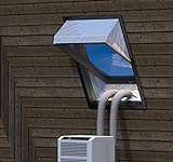 Fensterabdichtung für Mobile Klimageräte Dachfenster, Hot Air Stop zum Anbringen an Schwingfenster, Fensterabdichtung Klimaanlage für max 460cm Fensterumfang, Fensterkitt Set 2x230cm…