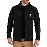 Carhartt Mens Fallon Full-Zip Sweatjacke, Black, XXL