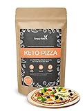 Simply Keto Low Carb & Keto Pizza Backmischung - Für 2x Pizza oder 1x Pizzablech - Nur 2,8g Kohlenhydrate pro 100g - Vegan Protein - Glutenfrei & Kalorienarm - 290g