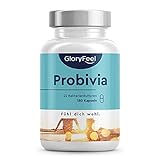 Probivia Kulturen Komplex - 22 Bakterienstämme + Inulin - 180 magensaftresistente Kapseln - u.a. Lactobacillus, Bifidobacterium - 100% vegan, Laborgeprüft in Deutschland herg