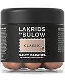 LAKRIDS BY BÜLOW - CLASSIC - Salty Caramel - 125g - Dänische Gourmet Lakritz-Kugeln - Süßer Lakritzkern umhüllt von Dulce-Schokolade & Meersalz - Süßigkeiten Geschenk für Lakritze Liebhab