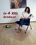 Floordirekt PRO XXL Bodenschutzmatte - 190x300 cm - für Hartböden - 100% Polycarb