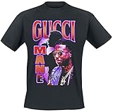 Gucci Mane Gucci Collage Männer T-Shirt schwarz L 100% Baumwolle Band-Merch, B